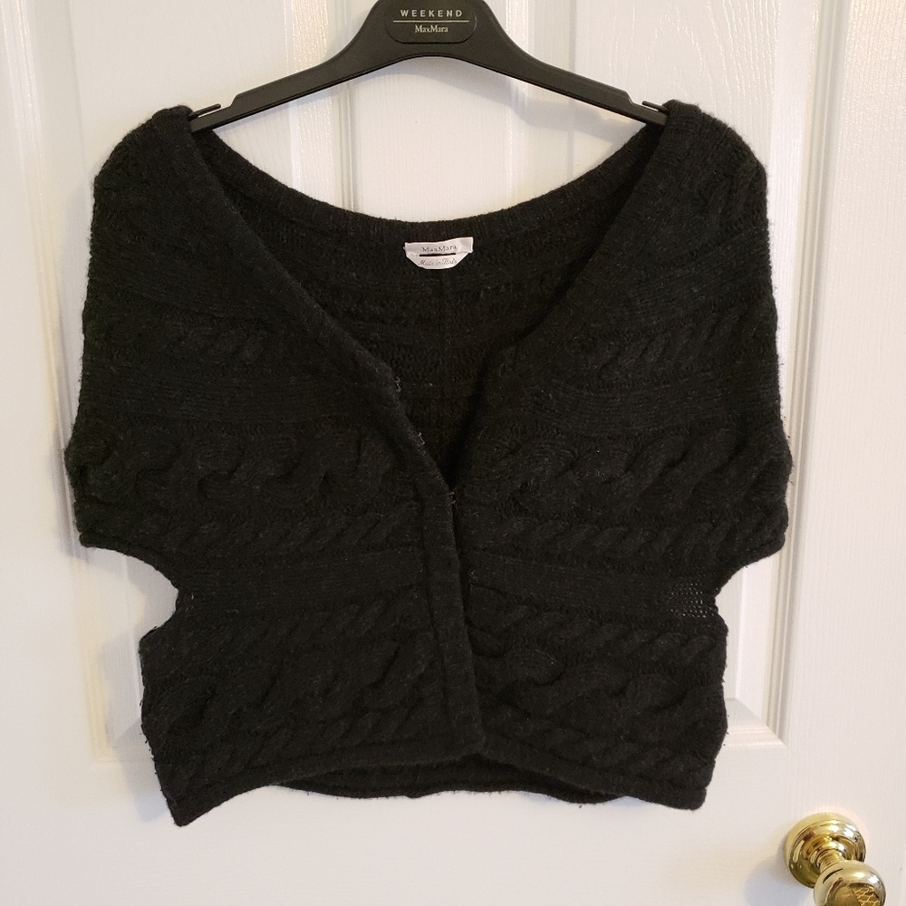 MaxMara Black Knit Shrug